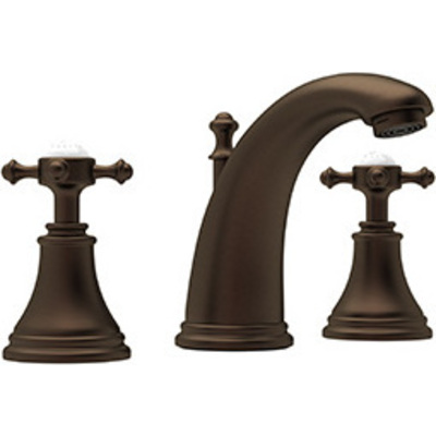 Rohl Perrin & Rowe® Georgian Era High Neck Widespread Lavatory Faucet In English Bronze U.3713X-EB-2