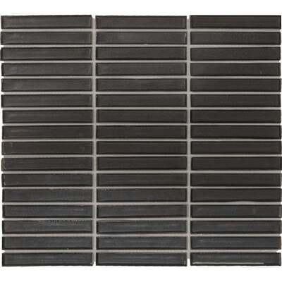 Soci Tile SSA-1218 Cosmopolitan Series Stacked Brick Santiago Glossy Mosaic Tile