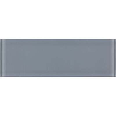 Soci Tile SSA-1235 Lenexa Brick Gray Glossy 4X12 (9.99/SF) Loose Tile