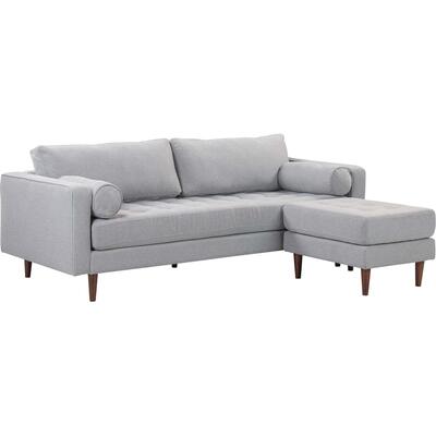 Tov Furniture Cave Gray Tweed Sectional REN-L01213-SEC