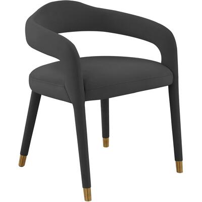 Tov Furniture Lucia Black Velvet Dining Chair TOV-D68415