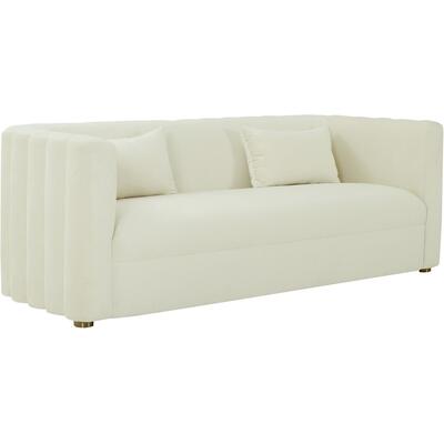 Tov Furniture Callie Cream Velvet Sofa TOV-L68108