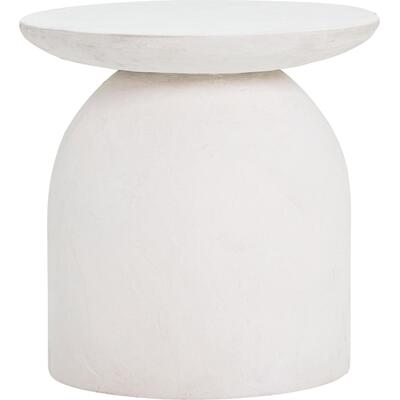 Tov Furniture Aloe White Concrete Side Table TOV-OC44184