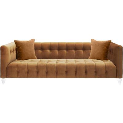Tov Furniture Bea Cognac Velvet Sofa TOV-S109