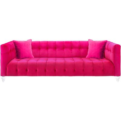 Tov Furniture Bea Hot Pink Velvet Sofa TOV-S110