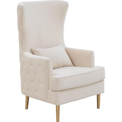 Tov Furniture Alina Cream Tall Tufted Back Chair TOV-S6477