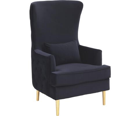 Tov Furniture Alina Black Tall Tufted Back Chair TOV-S6479