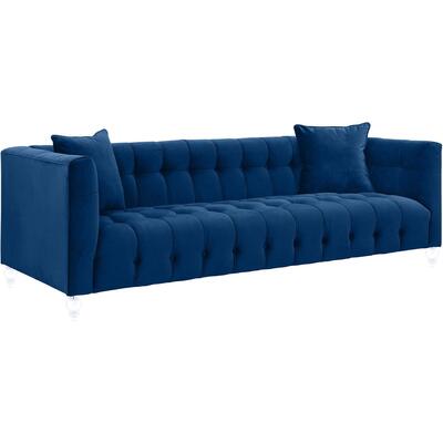 Tov Furniture Bea Navy Velvet Sofa TOV-S85