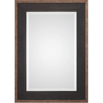 Uttermost Staveley Rustic Black Mirror 09377