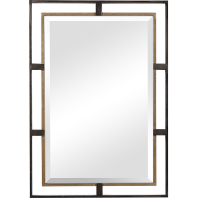 Uttermost Carrizo Gold & Bronze Rectangle Mirror
