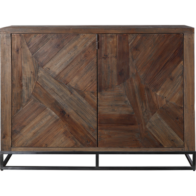 Uttermost Evros Reclaimed Wood 2 Door Cabinet