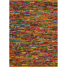 Collection Multi Striped Braided Chindi by Unique Loom
