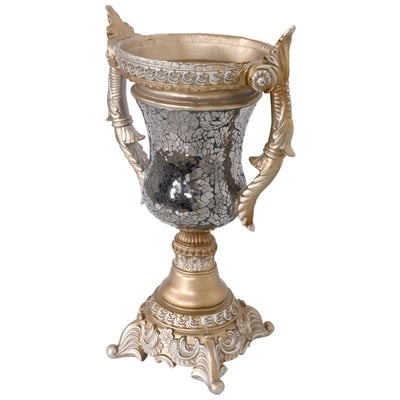 AFD Vases-Urns-Trays-Finials, Urns,Vases, Ceramic,Mirror, , Complete Vanity Sets, Mirrored, Ceramic, Accessories/Vases Urns And Bowls, 810071642364, DTL-14062002,0-20