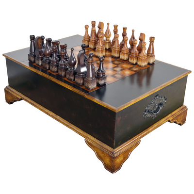 Afd Ebony Chess Set Coffee Table FRA-AFR-4115