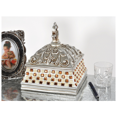 AFD Vases-Urns-Trays-Finials, Silver,White,snow, Urns,Vases, Crystal,Fiberglass,Glass,poly resin,POLYRESIN,Resin, ,20-50,50-90, Complete Vanity Sets, Silver, Rose, White, Fiberglass , Resin,Glass Crystal, Accessories/Boxes Trunks Trays, 815781027,0-20