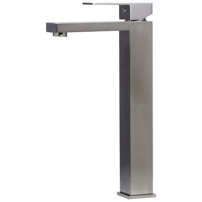 Alfi Ab1129 Brushed Nickel Tall Square Single handle Bathroom Faucet AB1129-BN