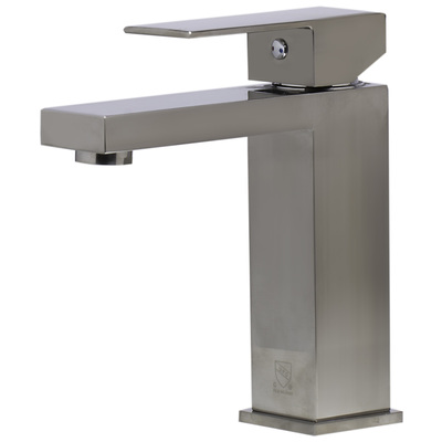 Alfi Ab1229 Brushed Nickel Square Single handle Bathroom Faucet AB1229-BN