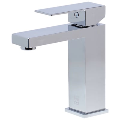 Alfi Ab1229 Polished Chrome Square Single handle Bathroom Faucet AB1229-PC