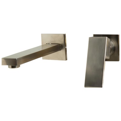 Alfi Ab1468 Brushed Nickel Single handle Wallmount Bathroom Faucet AB1468-BN