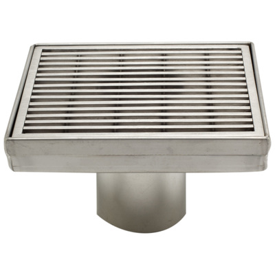Alfi Shower Drains and Strainers, Complete Vanity Sets, Stainless Steel, Modern, Indoor, Stainless Steel, Floor Mount, Shower Drain, 811413025647, ABSD55D