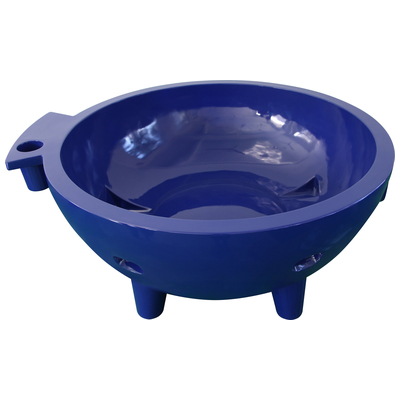 Alfi Brand Dark Blue Firehottub The Round Fire Burning Portable Outdoor Hot Bath Tub FireHotTub-DB