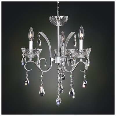 Allegri Catalani 3 Light Chandelier in Chrome with Firenze Clear 023855-010-FR001