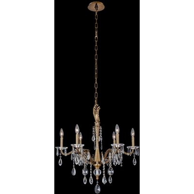 Allegri Venere 6 Light Chandelier, 720062490945, 039071-032-FR001