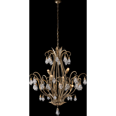 Allegri Tulipani 38 inch Chandelier, 720062504987, 040377-044-FR001