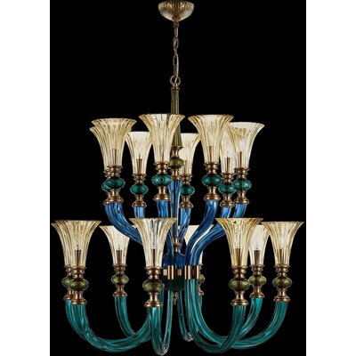 Allegri TINTA 2-TIER CHANDELIER, 720062509159, 043672-044-GLMULTI