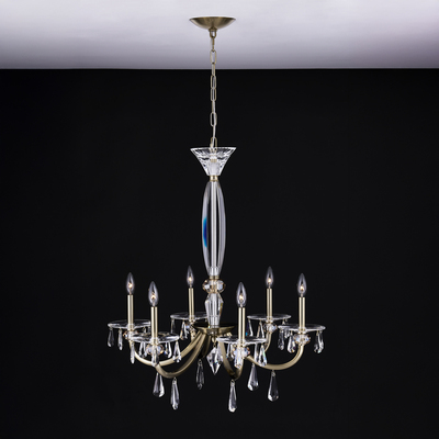Allegri PASSO 6 LT CHAM GLD CHANDELIER, 720062508961, 046176-039-FR001