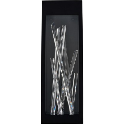 Allegri Arpione Esterno 24 in  Black Fluorocarbon Outdoor Wall Sconce, 720062491003, 090021-052-FR001