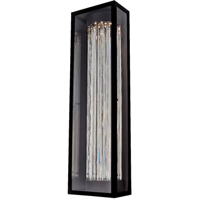 Allegri Cilindro  Esterno 36 in  Black Fluorocarbon Outdoor Wall Sconce, 720062491058, 090122-052-FR001