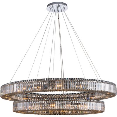 Allegri Rondelle 2 Tier Pendant (47 inch + 60 inch), 720062474655, 11720-010-FR001