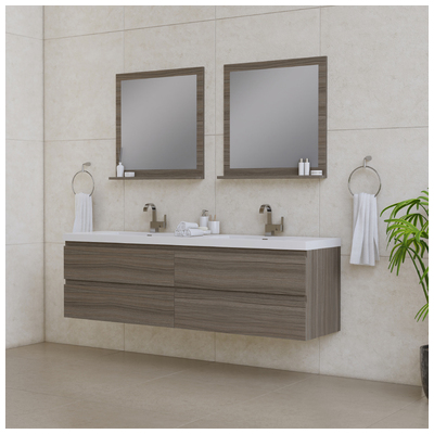 Alya Bathroom Vanities, 70-90, gray, Wall Mount Vanities, Complete Vanity Sets, Vanity with Top, 608650306345, AB-MOF72D-G