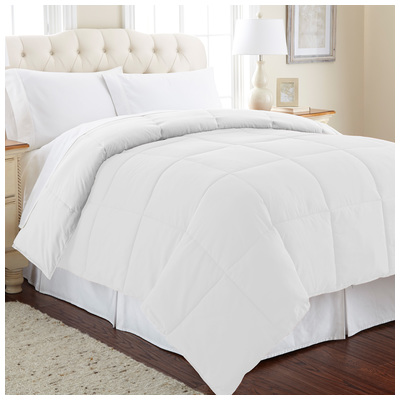 Amrapur Down Alternative Reversible Comforter White/white King 2DWNCMFG-WHT-KG