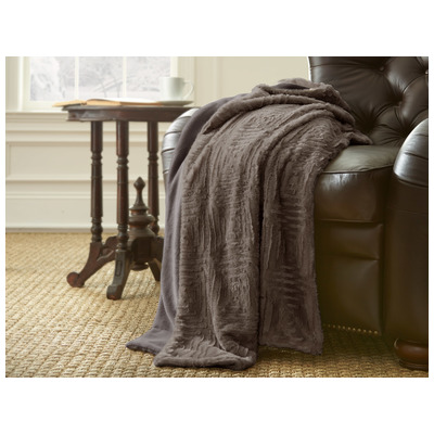 Amrapur Blankets and Throws, Gray,Grey, Throw, Microfiber,Polyester, Microfiberpolyester, 100% Polyester, 645470135700, 5LXYFXTG-DGY-ST