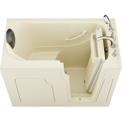 Anzzi Coupe Premier 53 - 60 in x 28 in. Right Drain Soaking Walk-in Tub in Biscuit, 191042081390, AZ2853RBS-CP