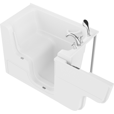 Anzzi Coupe Series 29 in. x 53 in. Right Drain Wheelchair Access Walk-In Soaking Tub in White, 191042081581, AZ2953WCARWS