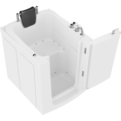 Anzzi Coupe Series 32 in. x 38 in. Right Swinging Door Walk-In Air Tub in White, 191042081758, AZ3238RWA