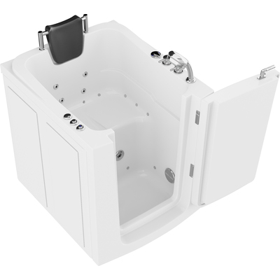 Anzzi Coupe Series 32 in. x 38 in. Right Swinging Door Walk-In Whirlpool and Air Tub with Right Swinging Door in White, 191042081765, AZ3238RWD