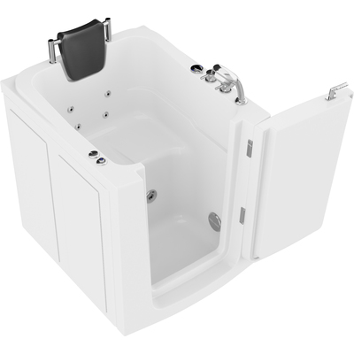 Anzzi Coupe Series 32 in. x 38 in. Right Swinging Door Walk-In Whirlpool Tub with Right Swinging Door in White, 191042081772, AZ3238RWH
