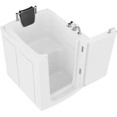 Anzzi Coupe Series 32 in. x 38 in. Right Swinging Door Walk-In Soaking Tub with Right Swinging Door in White, 191042081789, AZ3238RWS