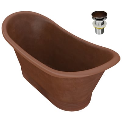 Anzzi Free Standing Bath Tubs, Copper, Copper, Copper, BATHROOM - Bathtubs - Freestanding Bathtubs - One Piece, 191042047013, BT-007