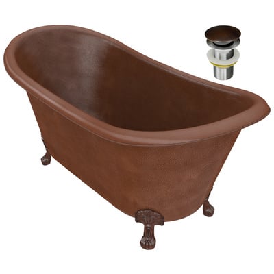 Anzzi Free Standing Bath Tubs, Copper, Clawfoot,Claw, Copper, Copper, BATHROOM - Bathtubs - Freestanding Bathtubs - One Piece, 191042047044, BT-013