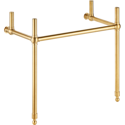 Anzzi Verona 34.5 in. Console Sink in Brushed Gold, 191042055773, CS-FRKD01BG