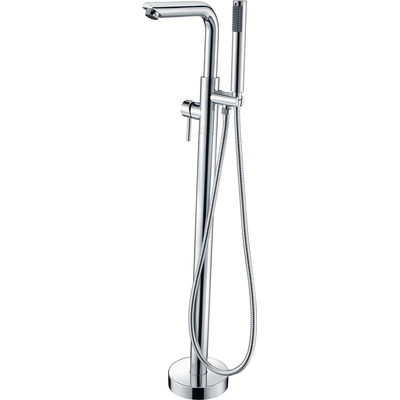 Anzzi Sens Series 2-Handle Freestanding Claw Foot Tub Faucet with Hand Shower in Polished Chrome, 848308072950, FS-AZ0026CH
