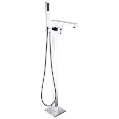 Anzzi Khone 2-Handle Claw Foot Tub Faucet with Hand Shower in Polished Chrome FS-AZ0037CH
