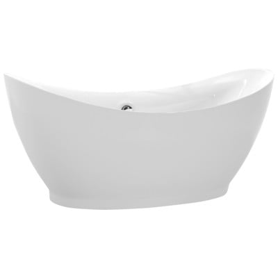 Anzzi Free Standing Bath Tubs, Acrylic,Fiberglass, White, Acrylic, BATHROOM - Bathtubs - Freestanding Bathtubs - One Piece - Acrylic, 191042000780, FT-AZ091