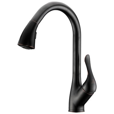 Anzzi Accent Series Single-Handle Pull-Down Sprayer Kitchen Faucet in Oil Rubbed Bronze KF-AZ031ORB