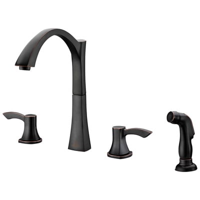 Anzzi Soave Series 2-Handle Standard Kitchen Faucet in Oil Rubbed Bronze KF-AZ032ORB